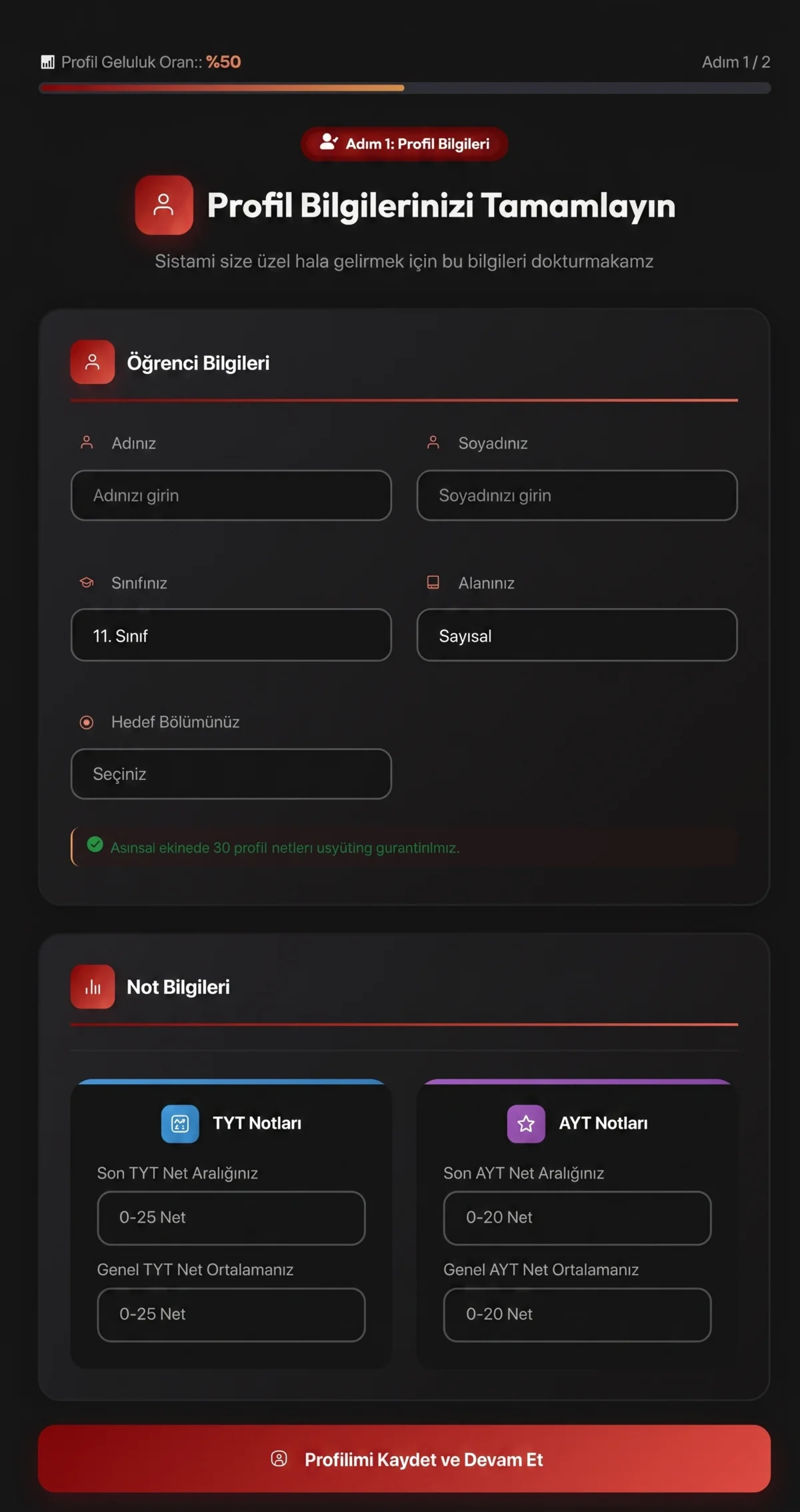 Profil Bilgileri
